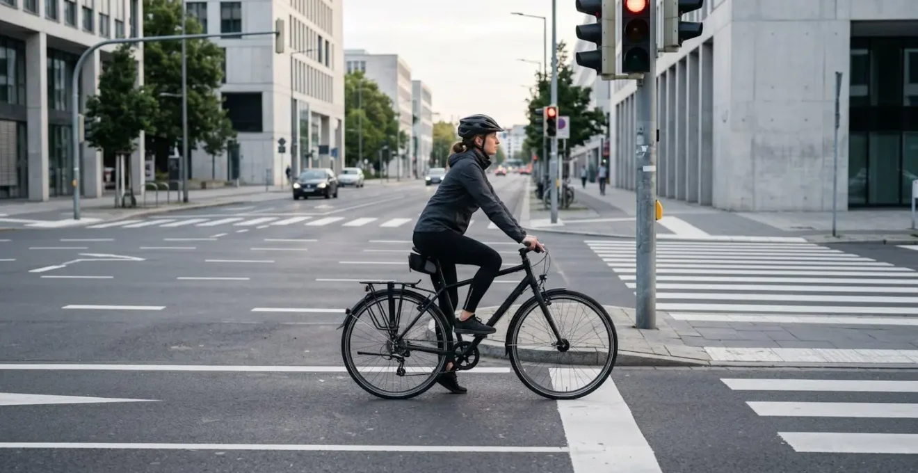 Position optimale du cycliste au démarrage d'un feu rouge sur fixie